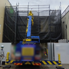 280kgの巨大なガラスを2階へ